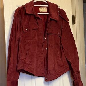 We The Free Women's Deep Red Utility Jacket